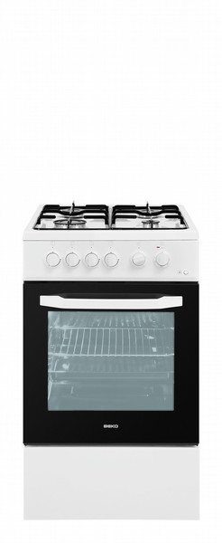 Beko CSS 52010 DW Freistehend Gas hob A Weiß Küchenherd