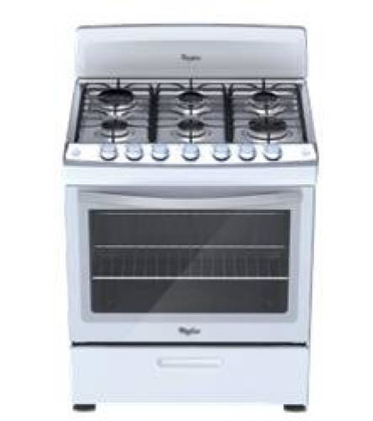 Whirlpool WF5050Q Freestanding Gas hob White cooker