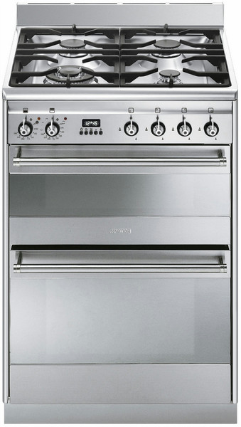 Smeg SUK62MX8 Freistehend Gas hob A-10% Edelstahl Küchenherd