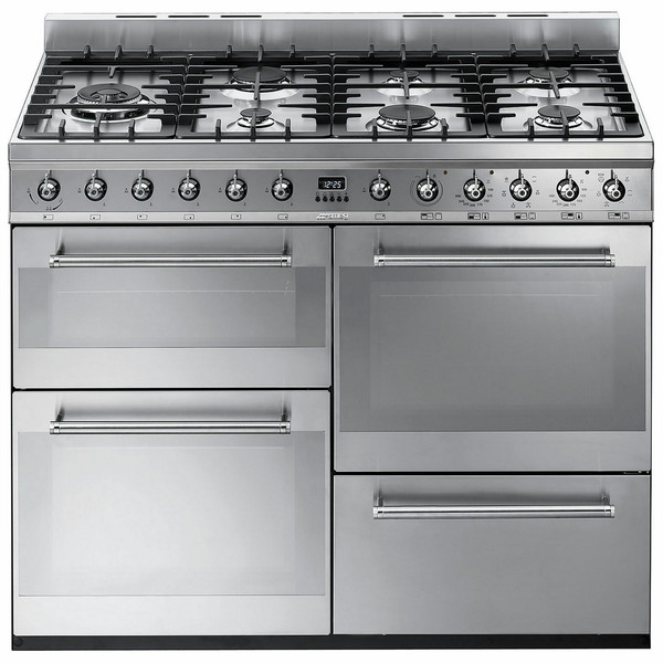 Smeg SYD4110 Отдельностоящий Gas hob A Нержавеющая сталь кухонная плита