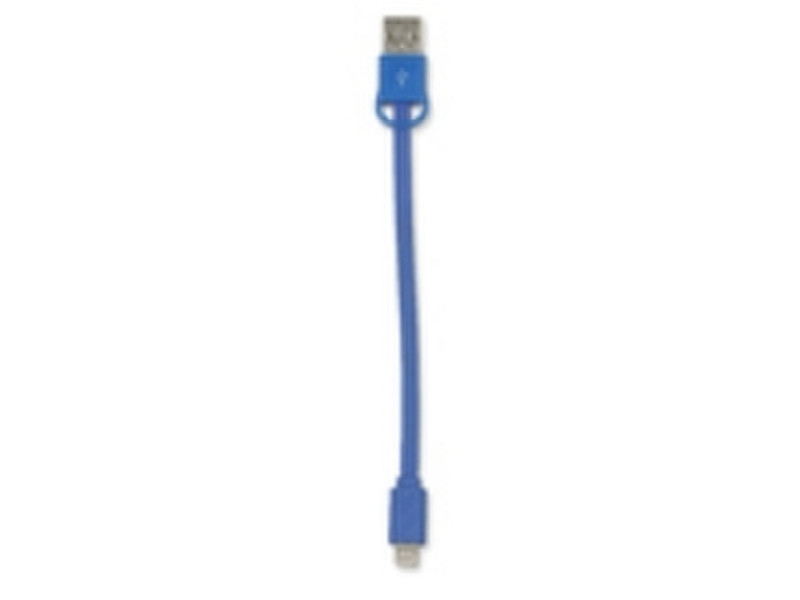 eSTUFF ES80118 0.15м USB A Lightning Синий кабель USB