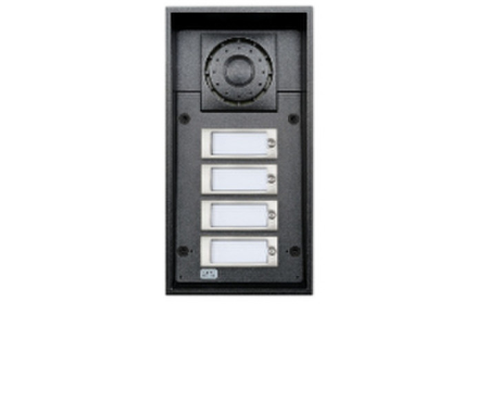 2N Telecommunications 9151104W Black door intercom system