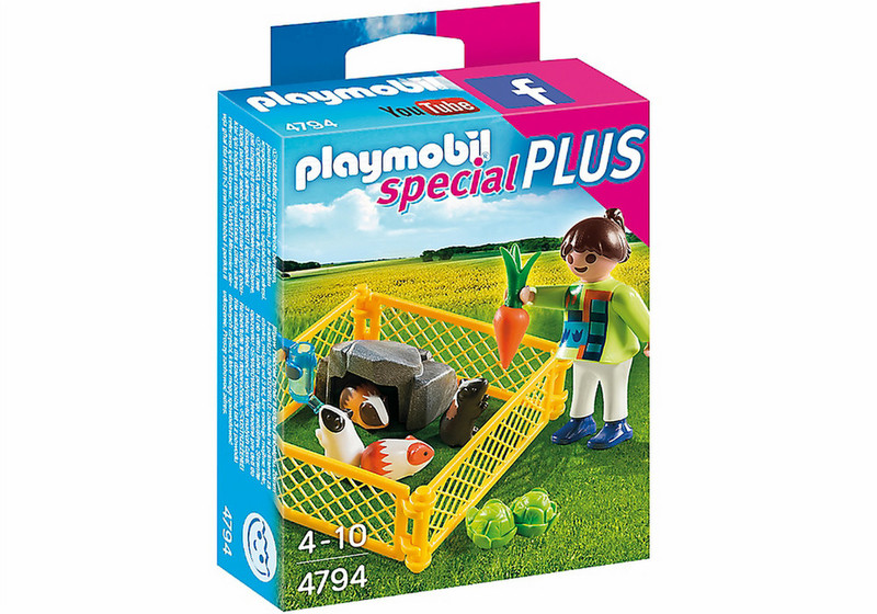 Playmobil SpecialPlus Girl and Guinea Pigs 1шт фигурка для конструкторов