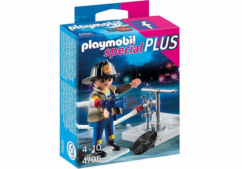 Playmobil SpecialPlus Fireman with Hose 1шт фигурка для конструкторов