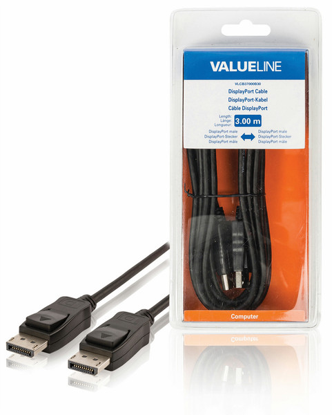 Valueline VLCB37000B30 DisplayPort кабель