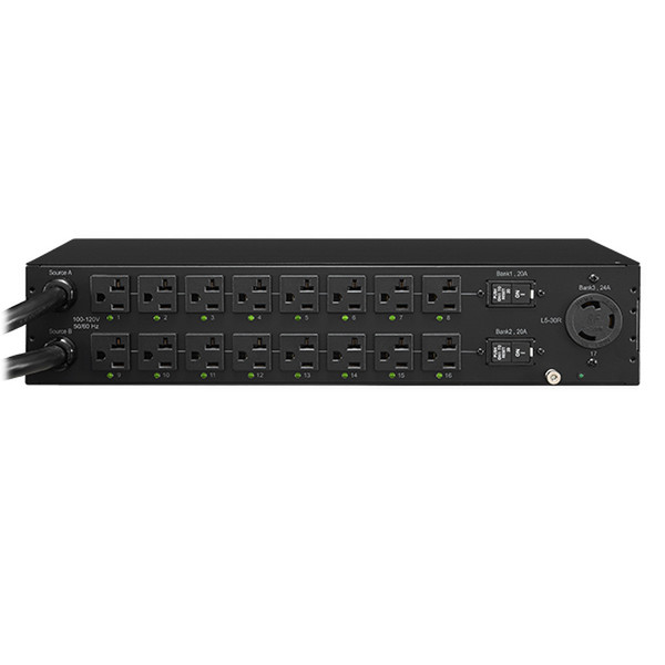 CyberPower PDU30SWT17ATNET 17AC outlet(s) 2U Black power distribution unit (PDU)