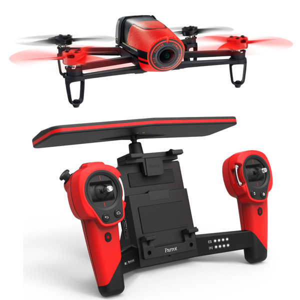 Parrot Bebop Drone + Skycontroller 14MP 1200mAh Schwarz, Rot Kameradrohne