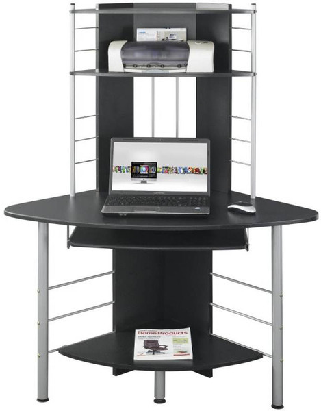 Techly Corner Computer Desk, Black ICA-TB 1010BK