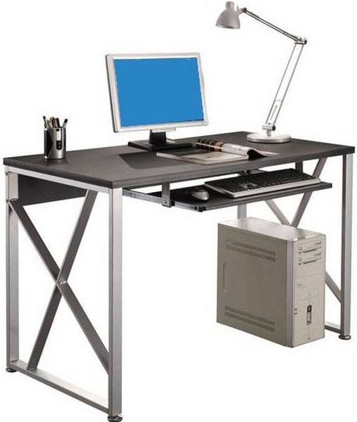 Techly PC Desk with Pullout Drawer, Graphite Black ICA-TB 349