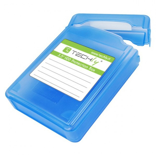 Techly ICA-HD 35B Cover case Blau HDD/SDD-Gehäuse