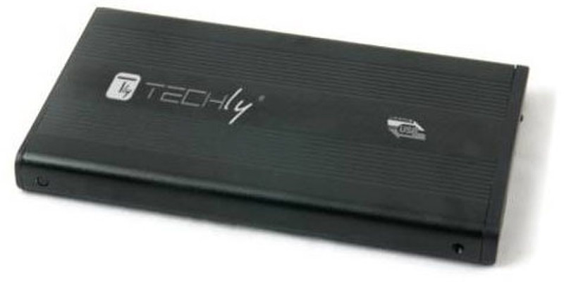 Techly I-CASE SU3-25B 2.5" Питание через USB Черный кейс для жестких дисков
