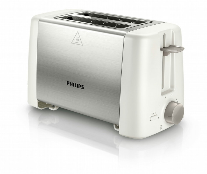 Philips Daily Collection HD4825/00 2slice(s) 800W Stainless steel,White toaster