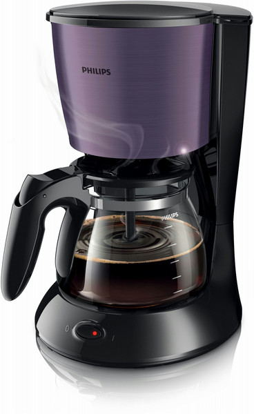 Philips Daily Collection HD7462/30 freestanding Semi-auto Drip coffee maker 1.2L 15cups Black,Lilac coffee maker