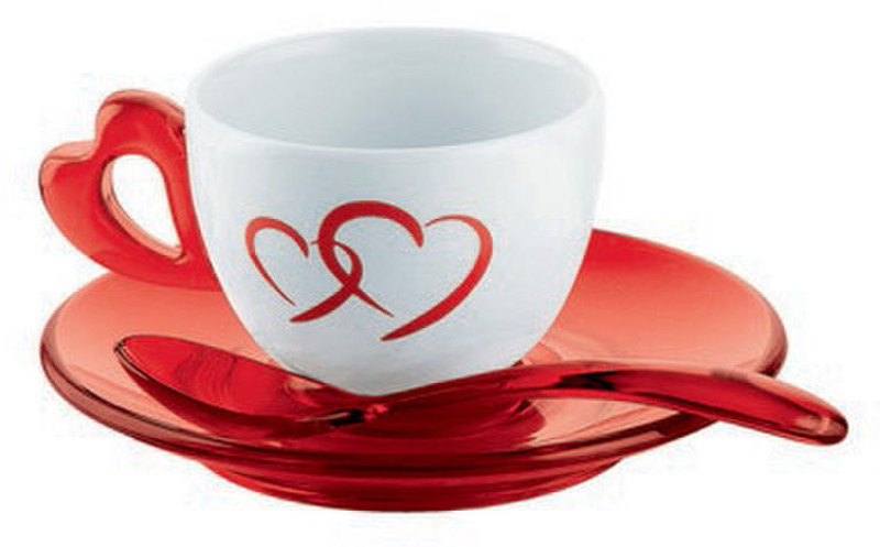 Fratelli Guzzini Love Красный, Прозрачный 2шт чашка/кружка