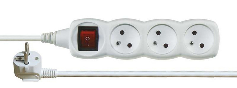 Emos P1311 3AC outlet(s) 250V 1.2m White surge protector