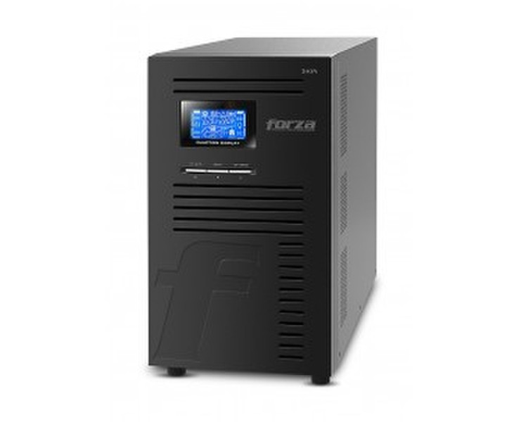 Forza Power Technologies FDC-003K Double-conversion (Online) 3000VA 6AC outlet(s) Compact Black uninterruptible power supply (UPS)