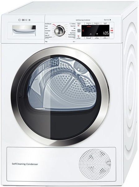 Bosch WTW85561BY freestanding Front-load 9kg A++ White tumble dryer