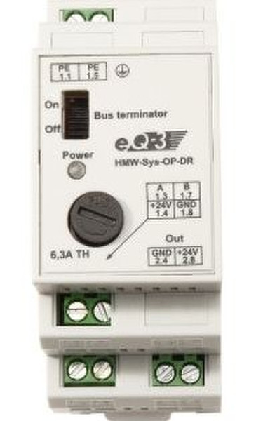 EQ3-AG HMW-Sys-OP-DR 24V Schwarz, Weiß Spannungsschutz