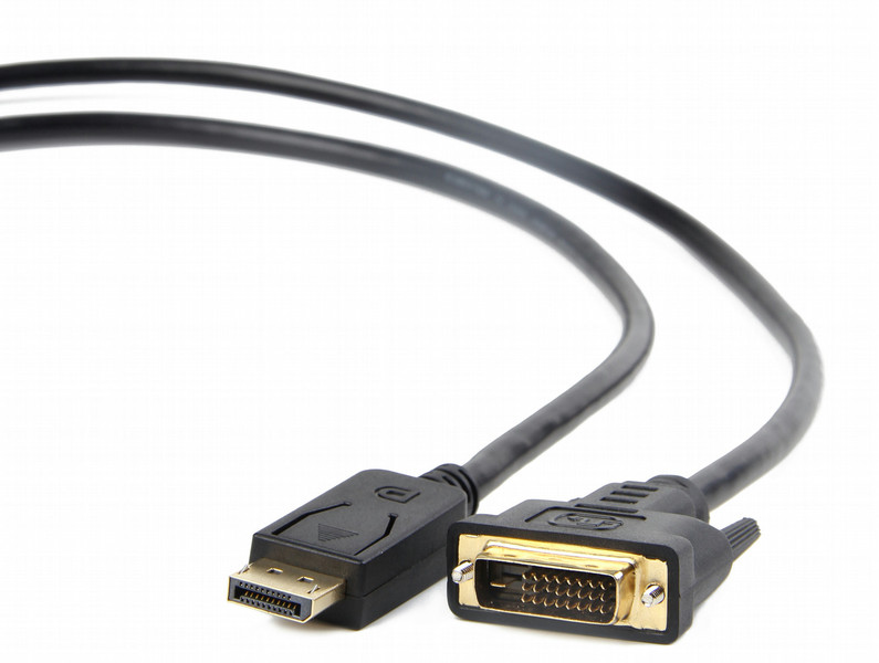 Gembird CC-DPM-DVIM-1M 1m DisplayPort DVI Schwarz Videokabel-Adapter