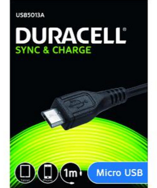 Duracell USB/Micro USB, 1 m