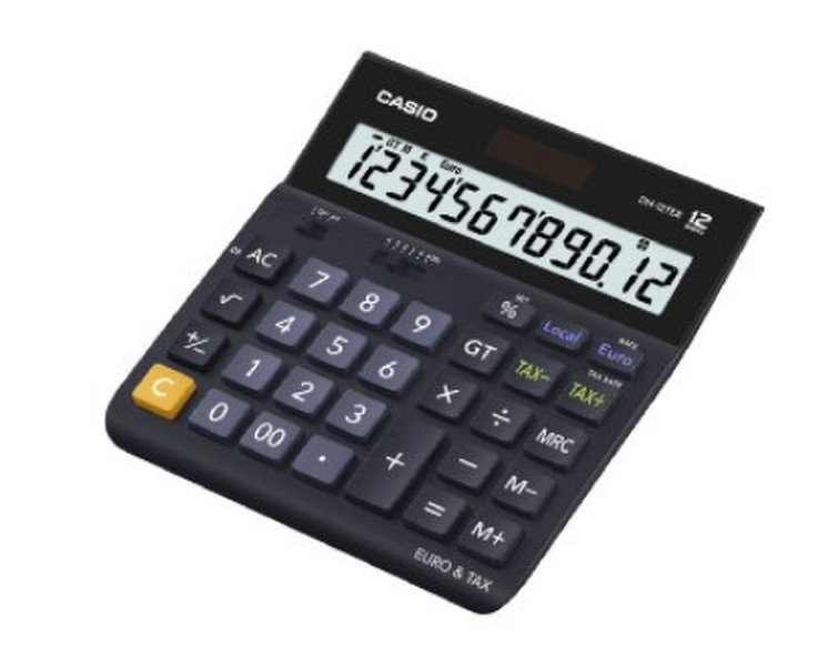 Casio DH-12TER Desktop Basic calculator Black calculator