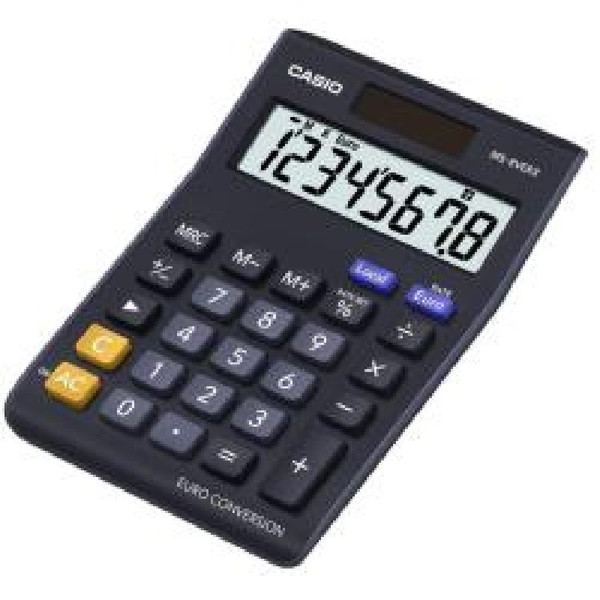 Casio MS-8VERII Настольный Basic calculator Черный калькулятор