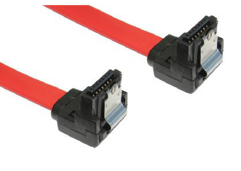 Cables Direct NLRB-303LOCK 0.45m SATA II 7-pin SATA II 7-pin Red SATA cable
