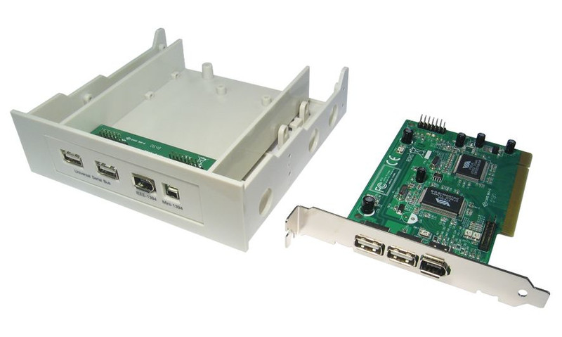 Cables Direct USB2-33COMBO Eingebaut IEEE 1394/Firewire,USB 2.0 Schnittstellenkarte/Adapter
