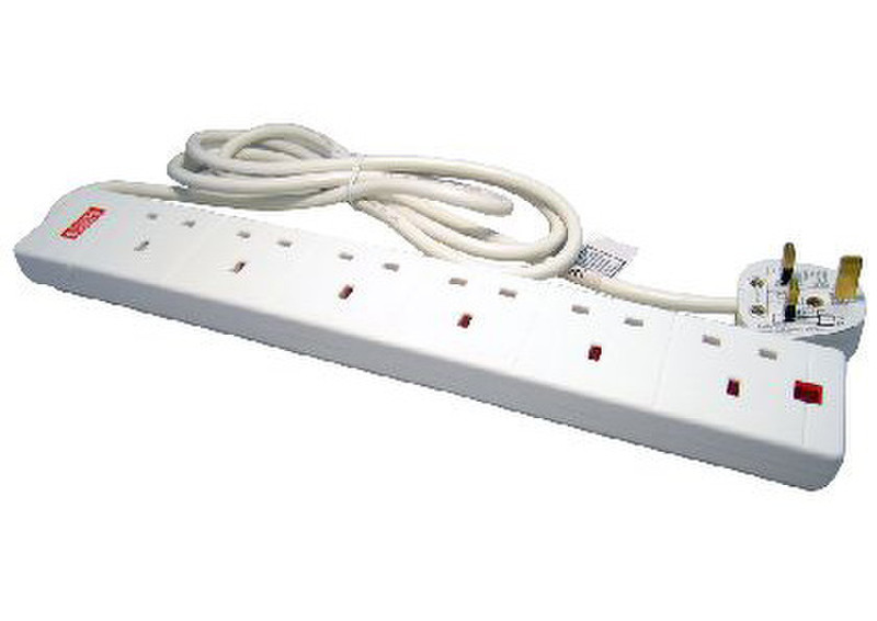 Cables Direct RB-358 6AC outlet(s) 2m White surge protector