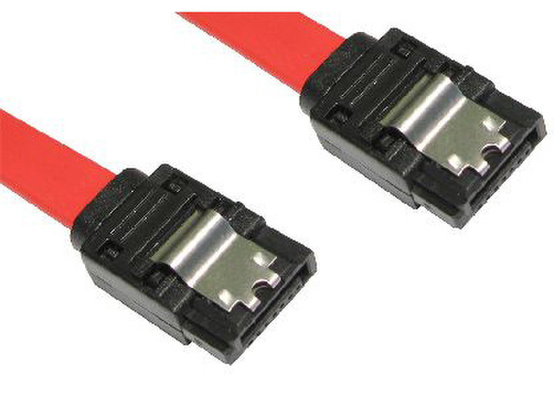 Cables Direct NLRB-302LOCK 0.45m SATA II 7-pin SATA II 7-pin Red SATA cable