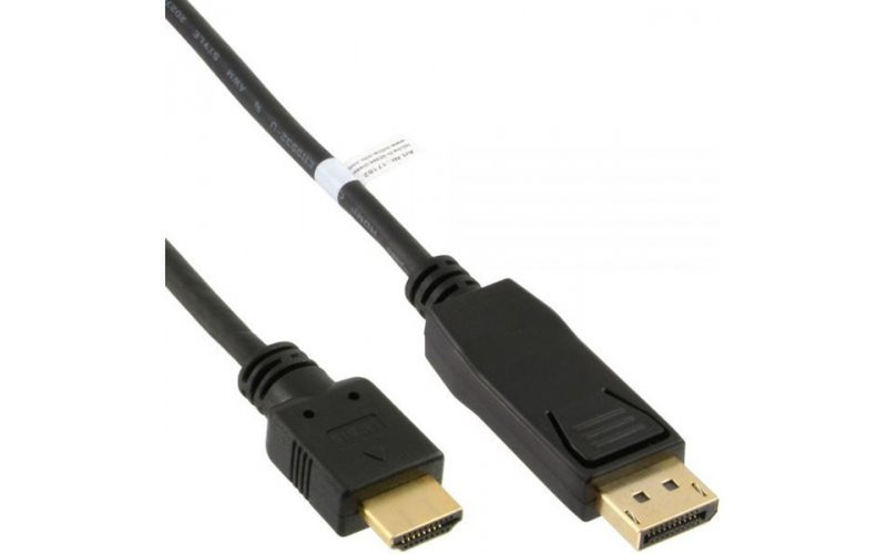 Mercodan Displayport - HDMI 5m DisplayPort HDMI Black
