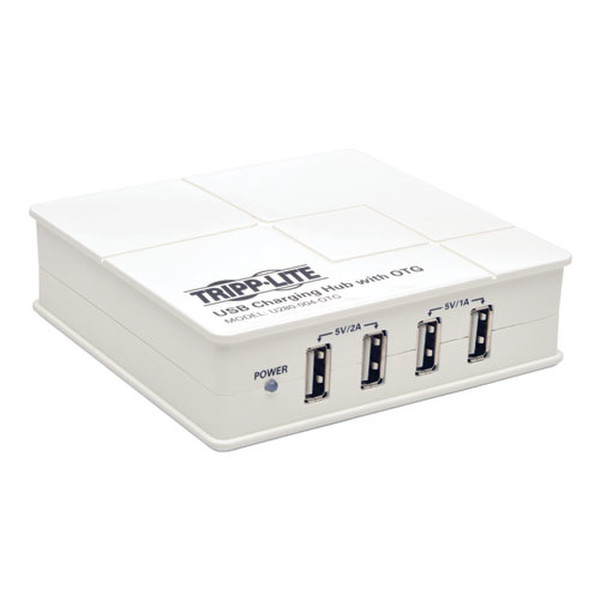 Tripp Lite U280-004-OTG Для помещений Белый зарядное для мобильных устройств