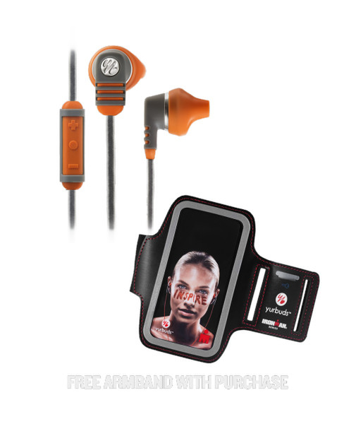 YURBUDS Venture Pro In-ear Binaural Wired Grey,Orange