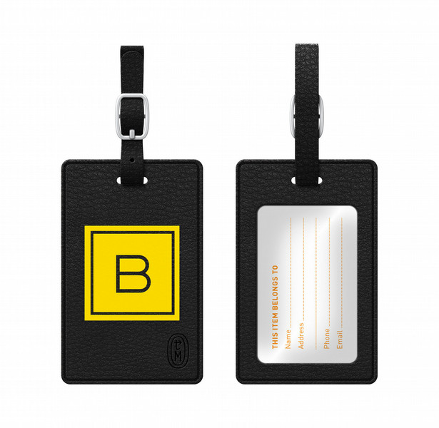 Centon TAGV1BLK-M06E-B Leather 1pc(s) badge/badge holder