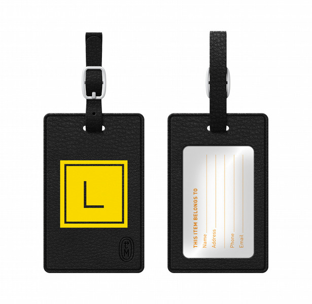 Centon TAGV1BLK-M06E-L Leather 1pc(s) badge/badge holder