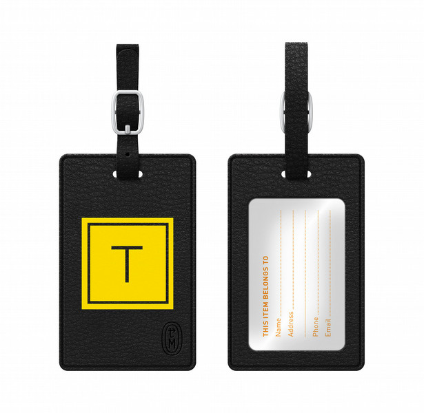 Centon TAGV1BLK-M06E-T Leather 1pc(s) badge/badge holder