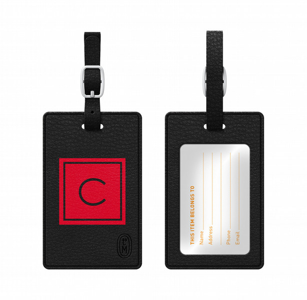 Centon TAGV1BLK-M06F-C Leather 1pc(s) badge/badge holder