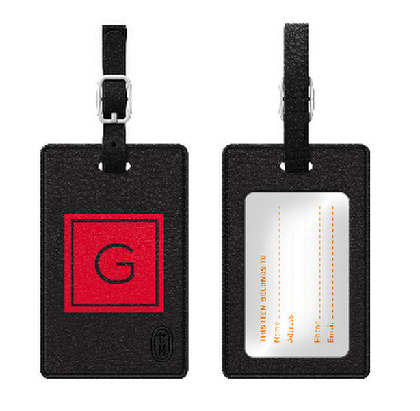 Centon TAGV1BLK-M06F-G Leather 1pc(s) badge/badge holder