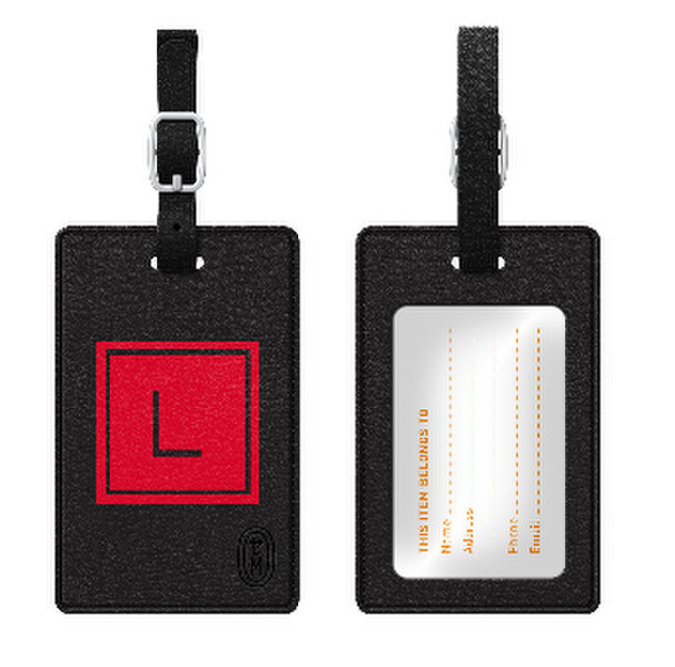 Centon TAGV1BLK-M06F-L Leather 1pc(s) badge/badge holder