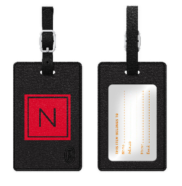 Centon TAGV1BLK-M06F-N Leather 1pc(s) badge/badge holder