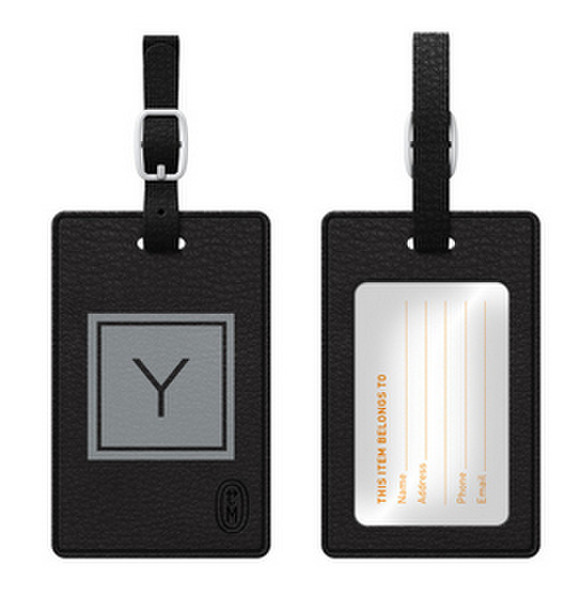 Centon TAGV1BLK-M06G-Y Leather 1pc(s) badge/badge holder