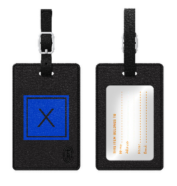 Centon TAGV1BLK-M06M-X Leather 1pc(s) badge/badge holder