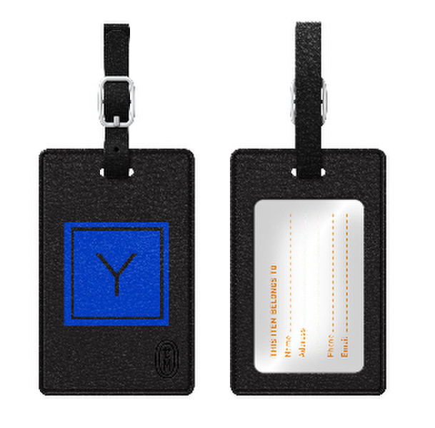 Centon TAGV1BLK-M06M-Y Leather 1pc(s) badge/badge holder