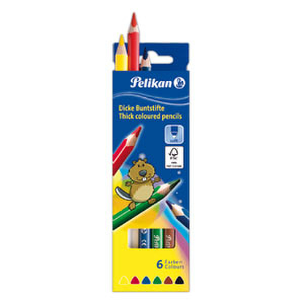 Pelikan BSD6DN 6шт цветной карандаш