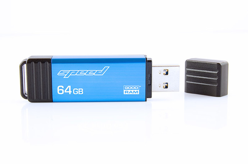 Goodram Speed 64 GB USB 3.0 64GB USB 3.0 Schwarz, Blau USB-Stick