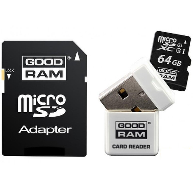 Goodram 3 in 1 microSDHC class 10 UHS 1 32GB 32ГБ MicroSDHC UHS Class 10 карта памяти