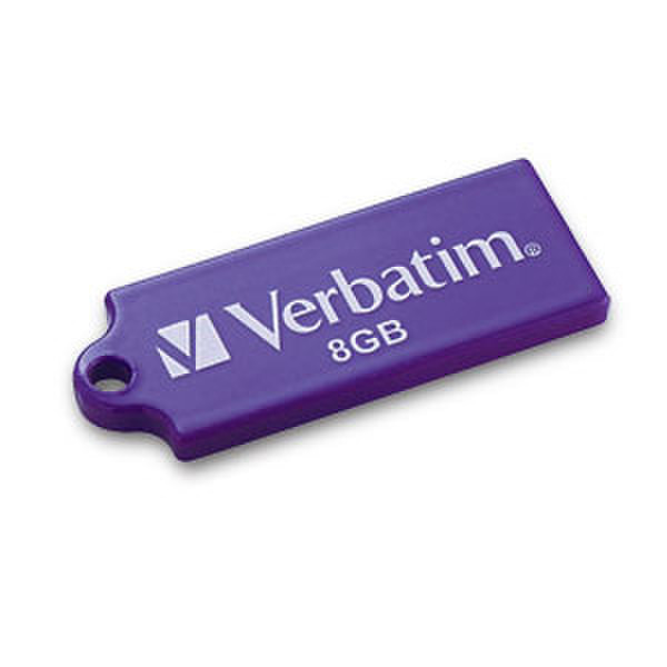Verbatim TUFF-'N'-TINY™ 8GB USB Drive - Purple 8ГБ USB 2.0 Тип -A Фиолетовый USB флеш накопитель