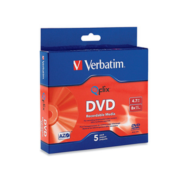 Verbatim DVD-R 4.7GB 8X Qflix™ Media 5pk Slim Case 4.7GB DVD-R 5Stück(e)