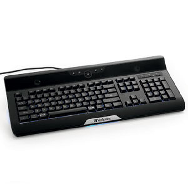 Verbatim Speaker Keyboard USB Черный клавиатура
