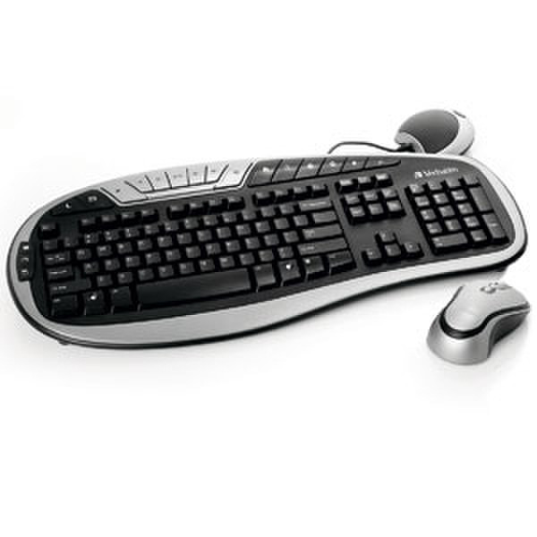 Verbatim Wireless Multimedia Keyboard/Mouse RF Wireless keyboard